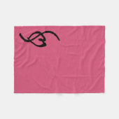 Smuffin Smut-Kennzeichen-Fleece-Decken-heißes Rosa Fleecedecke (Vorderseite (Horizontal))