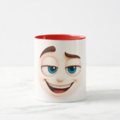 Smug blue eyed grin – cheeky big mood face tasse (Zentrum)