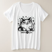 Smug Cat Shirt - SMUG 4 Lyfe Collection (Design vorne)