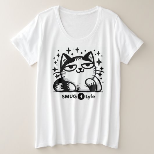Smug Cat Shirt - SMUG 4 Lyfe Collection (Design vorne)