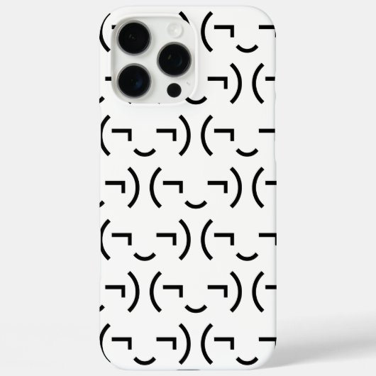Smug Emoticon (EUR ‿) Japanischer Kaomoji Case-Mate iPhone Hülle (Rückseite)