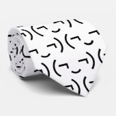 Smug Emoticon (EUR ‿) Japanischer Kaomoji Krawatte (Gerollt)