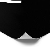 Smug Emoticon (EUR ‿) Japanischer Kaomoji Poster (Ecke)