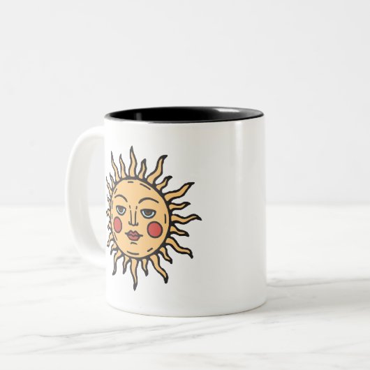 Smug Sun Zweifarbige Tasse (Vorderseite Links)