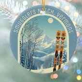 Smugglers Notch Vermont ski souvenir Keramik Ornament
