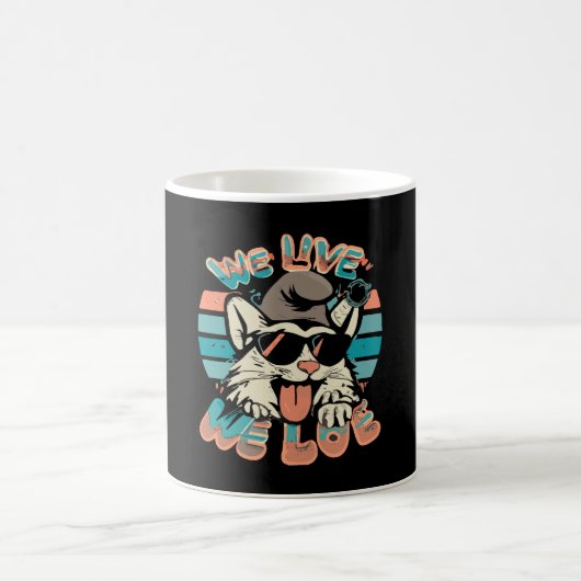 Smurf Cat - Wir leben, wir Liebe Kaffeetasse (Mittel)