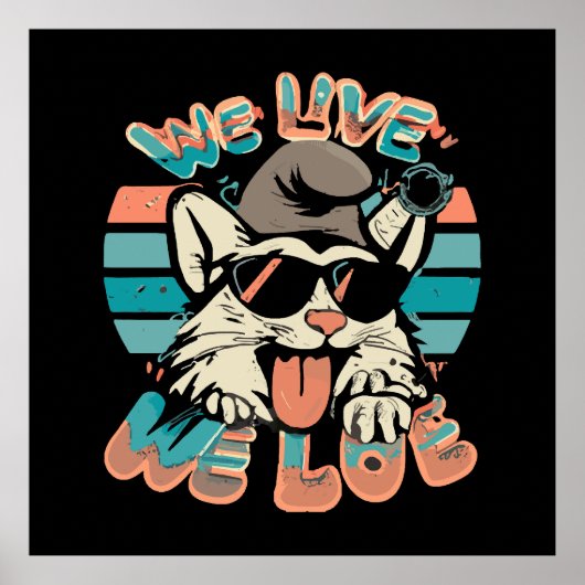Smurf Cat - Wir leben, wir Liebe Poster (Vorne)