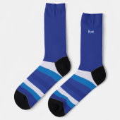 Smurfy Blue heimlich Wild Stripes Socken (Linkes Detail)