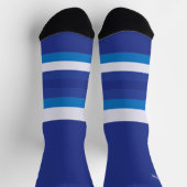 Smurfy Blue heimlich Wild Stripes Socken (Oben)