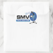 SMV Vocal J Runder Aufkleber (Tasche)