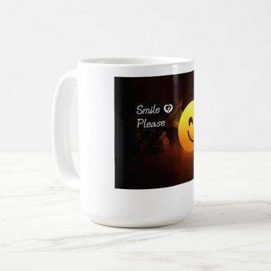 Smyle mit Tee Kaffeetasse (Vorderseite Links)