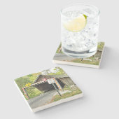 Smyrna Covered Bridge, Smyrna Covered Bridge Coast Steinuntersetzer (Seitenansicht)