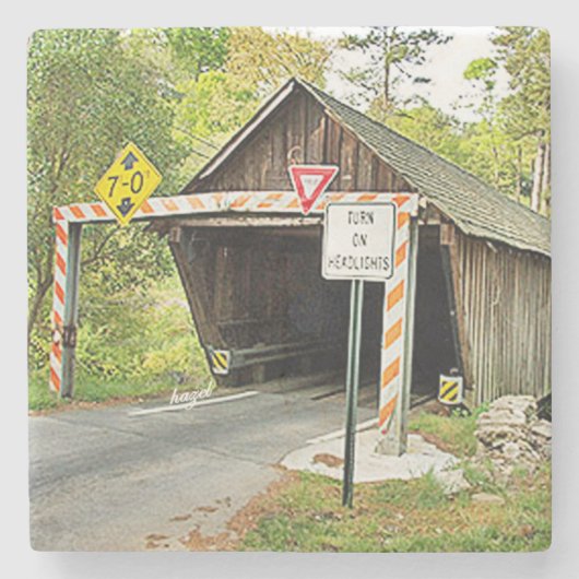 Smyrna Covered Bridge, Smyrna Covered Bridge Coast Steinuntersetzer (Vorderseite)