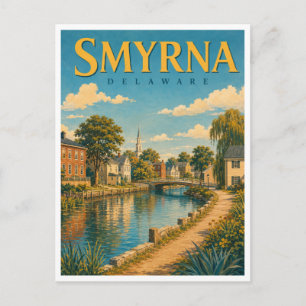 Smyrna Delaware Duck Creek GeoSaga Postkarte