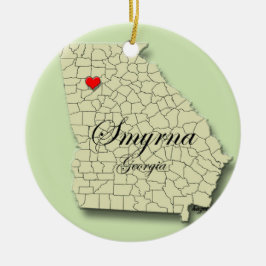 Smyrna Georgia, Smyrna Weihnachtsschmuck, Smyrna Keramikornament