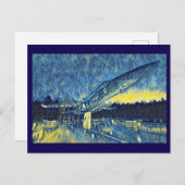 Smyrna, TN U.S. Navy Blue Angels Gedenkmalerei Postkarte (Vorne/Hinten)