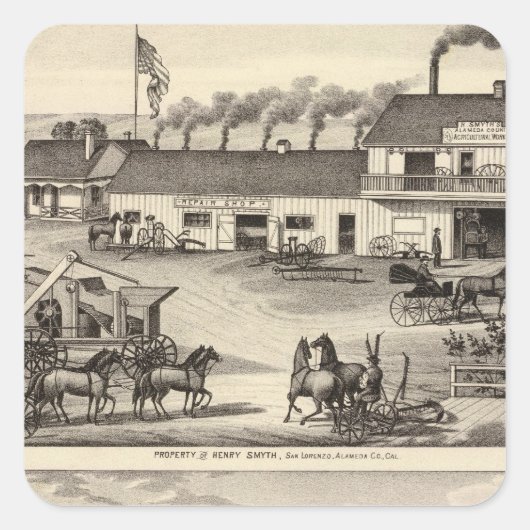 Smyth, Adams-Eigenschaften Quadratischer Aufkleber (Vorderseite)