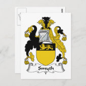 Smyth Familienwappen Postkarte (Vorne/Hinten)