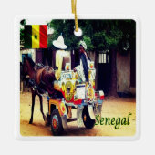 SN003 SENEGAL, Buggy Taxi, Afrika, Keramikornament (Vorderseite)