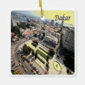 SN007 DAKAR, Senegal, Afrika, Keramikornament (Vorderseite)