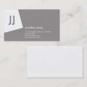 SN Corporate No1 Platinum Grau Visitenkarte (Vorne/Hinten)