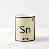 Sn - Stilton Cheese Chemistry Periodic Table Kaffeetasse (Mittel)
