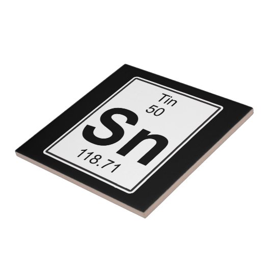 Sn - Zinn Fliese (Seite)