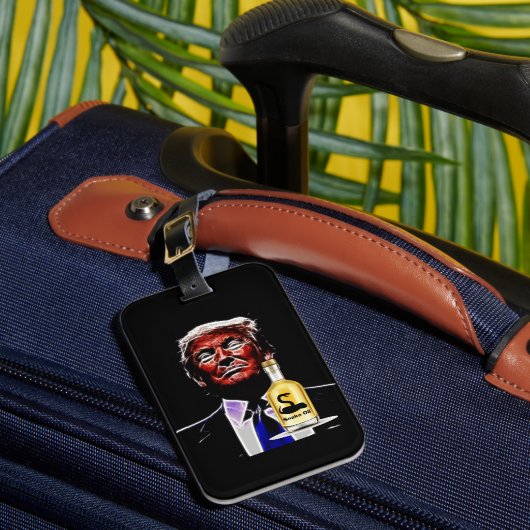 Snaak Oil Salesman Gepäckmarke Gepäckanhänger (Vorderseite Insitu 1)