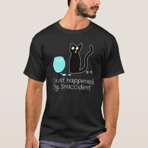 Snaccidents passieren Goldfisch anfällig Katze Fis T-Shirt