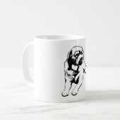 Snack Antizipation - Labrador Lick Kaffeetasse (Vorderseite Links)