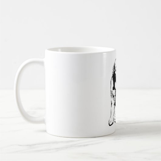 Snack Antizipation - Labrador Lick Kaffeetasse (Links)