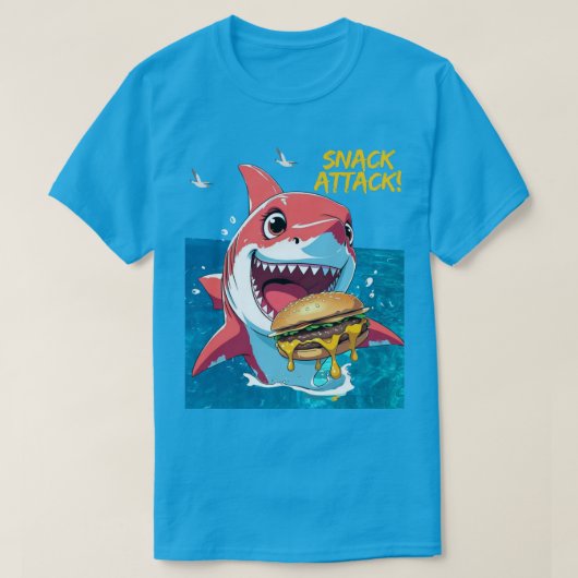 Snack Attack Hai T-Shirt (Design vorne)