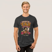 Snack-Attack Hungrig-Modus Personalisiertes Lustig Tri-Blend Shirt (Vorderseite voll)