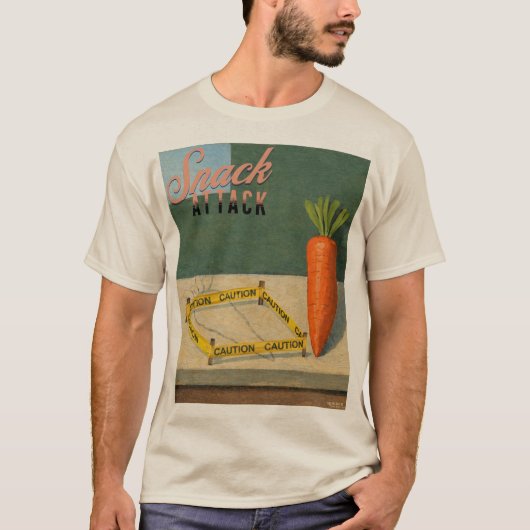 Snack Attack! Karotten-Kunstwerk Vintage T-Shirt (Vorderseite)