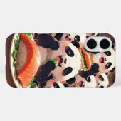 Snack Attack Panda Case-Mate iPhone Hülle (Rückseite (Horizontal))