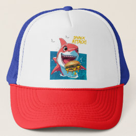 Snack Attack Shark – Summer Hat Truckerkappe