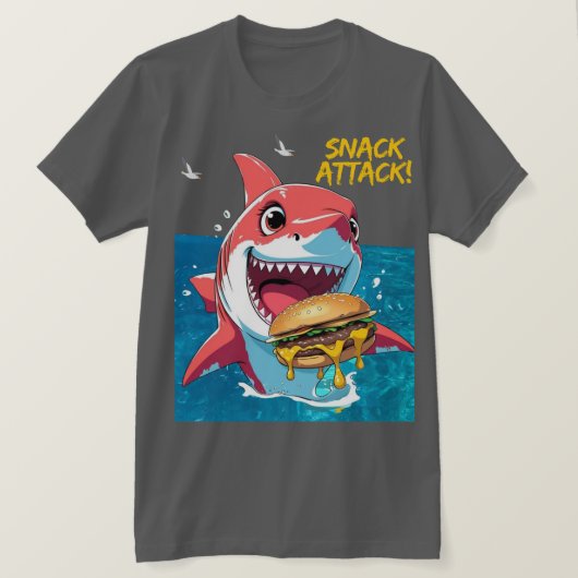 Snack Attack Shark T-Shirt (Design vorne)