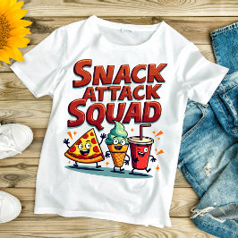 Snack Attack Squad - Fun Snack Themed T-Shirt