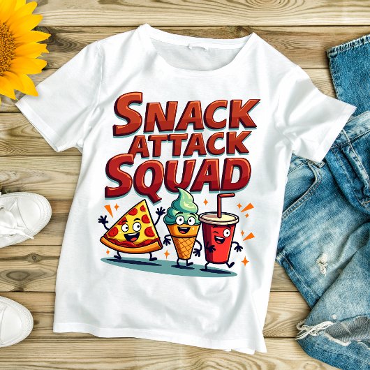 Snack Attack Squad – Lustiger Snack-Themen T-Shirt