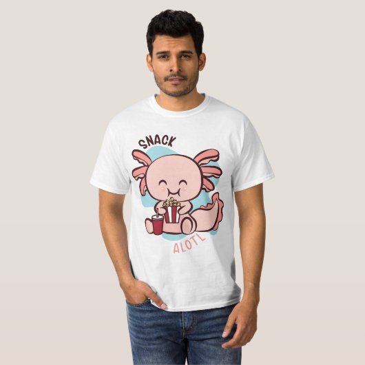 Snack. Axolotl. T-Shirt (Vorne ganz)