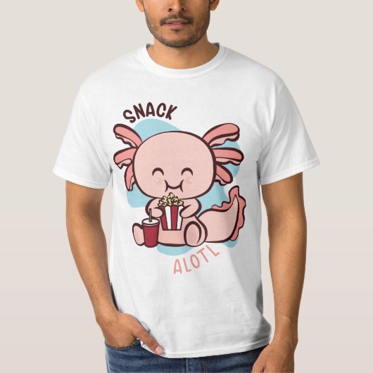 Snack. Axolotl. T-Shirt (Vorderseite)