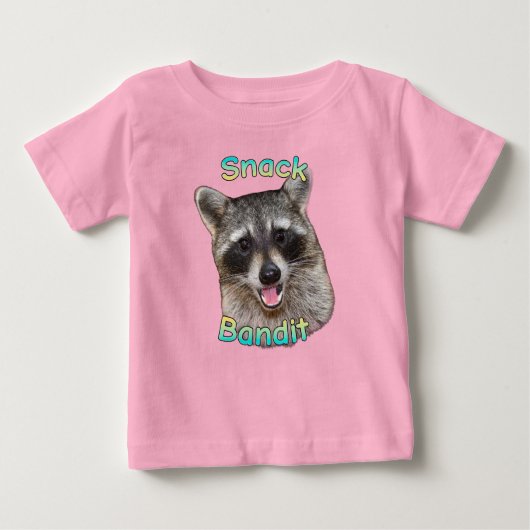 Snack Bandit Funny Raccoon Kleinkind T - Shirt - N (Vorderseite)