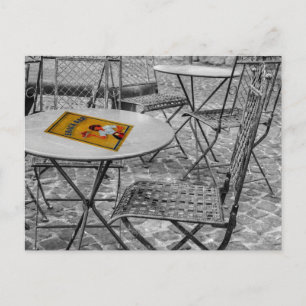 Snack-Bar am Tisch Postkarte