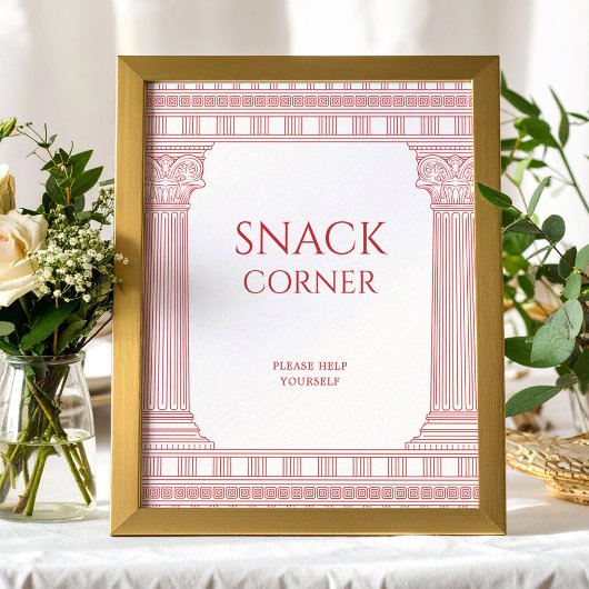 Snack Bar poster für Goddess Party