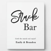 Snack Bar wedsign Tabletop Fotoplatte (Vorderseite)