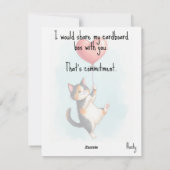 💘🐈Snack Dispenser of My Heart Feiertagskarte (Rückseite)