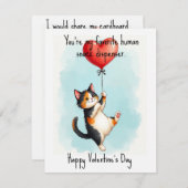 💘🐈Snack Dispenser of My Heart Feiertagskarte (Vorne/Hinten)