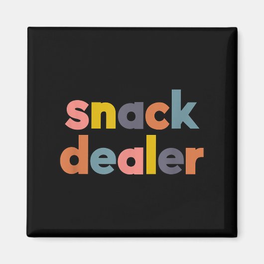 Snack Er Funny Gift For Mom Of Boys And Girls  Magnet (Vorne)
