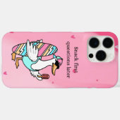 Snack First, Questions Later Shirt | Cool Duck  Case-Mate iPhone Hülle (Rückseite (Horizontal))