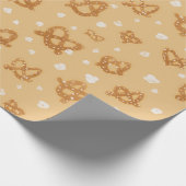 Snack Food Wrapping Paper - Popcorn & Soft Pretzel Geschenkpapier (Ecke)